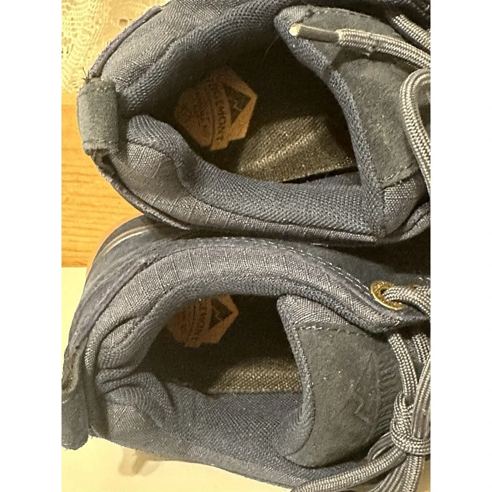 Ridgemont Monty Hiking Shoes Mens 6 Womens 7.5 Dark Blue Suede & Canvas Sneakers